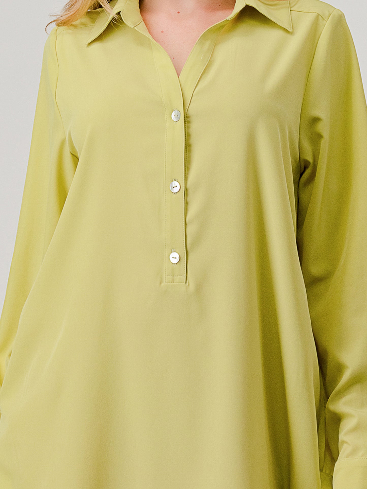 Silex Collared Casual Yellow Citrine Dress