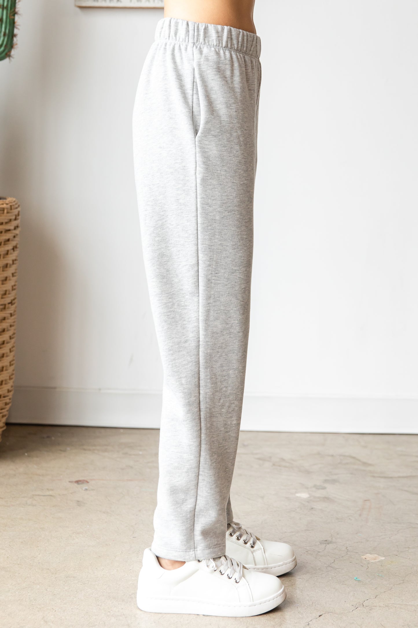 Cotton Poly Relaxed Fit Pants